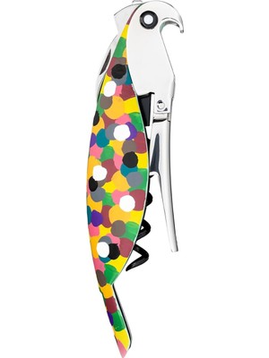 Esmo Home Alessi "parrot" Tirbuşon, Dökme Alüminyum ve Pc, Elle Dekore Edilmiş, Pulltaps Tarafından Lisanslı