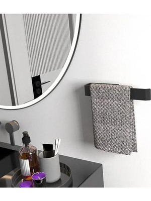 Esmo Home Paslanmaz Çelik Havluluk Banyo Lavabo Mutfak Mat Siyah