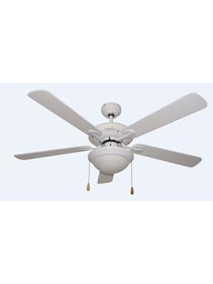 Esmo Home Blackwell 5 Mdf Kanat 132 cm Lambalı Tavan Vantilatörü Beyaz, BLWL3102