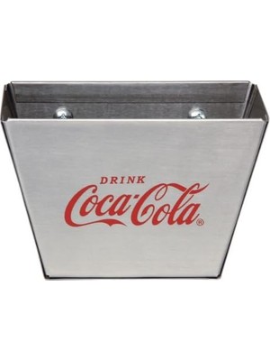 Esmo Home Tablecraft Coca-Cola Paslanmaz Çelik Kapak Yakalayıcı, Kırmızı/gümüş