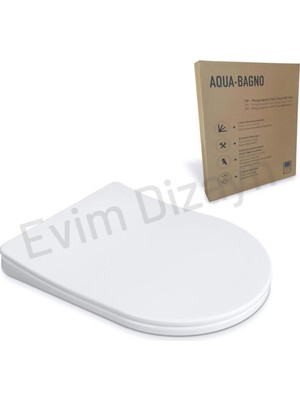 Yenibağ Bagno, Diamond Klozet Kapağı, Beyaz, Yavaş Kapanan, Pp