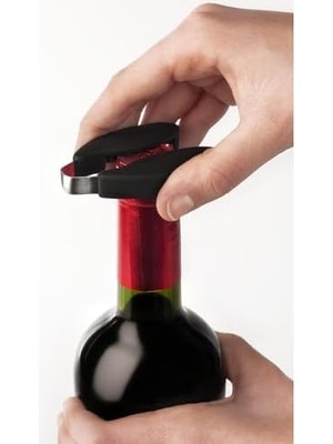 Esmo Home Abs Gövdeli ve Çinko Alaşımlı Saplı Arcos Manuel Tirbuşon. Maual Kapsül Kesicili Çok Amaçlı Şişe Açacağı. Zahmetsiz Mantar Açma. Siyah ve Gümüş Renk. Toskana Serisi