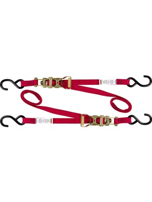 Esmo Home 47439-10 Kırmızı 1 "x 66" Uzun Cırcır Toka Kravat Aşağı