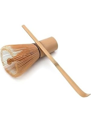Esmo Home Bambu Matcha Çayı Karıştırıcı Fırça ve Kaşık Bamboo Whisk Köpürtücü CIN552