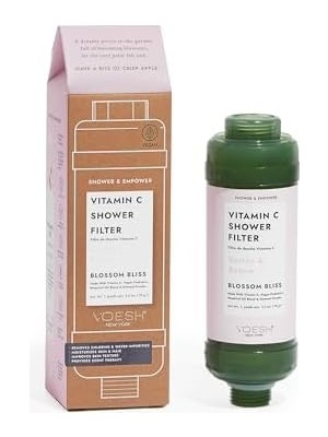 Esmo Home C Vitamini Duş Filtresi, Duş Aromaterapisi, Su Arıtıcı, Su Yumuşatıcı, Vegan Probiyotik, Spa Duş Başlığı, Su Filtresi, Duş Self Care