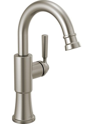 Esmo Home Westchester Tek Saplı Bar Bataryası Fırçalanmış Nikel, Bar Lavabo Bataryası, Hazırlık Lavabo Bataryası, Paslanmaz P1823LF-SS