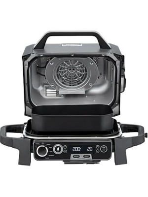 Esmo Home Ninja Woodfire Elektrikli Bbq Grill Smoker, 2400W, 7 Pişirme Fonksiyonu, Izgara, Smoker, Air Fry, Kızartma, Pişirmek, Yeniden Isıtma, Dehidrat, LED Gösterge, Tütsüleme