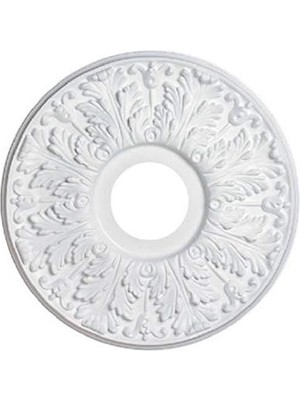 Esmo Home Lighting 7702800 15-1/2-Inç Viktorya Tarzı Beyaz Kaplama Tavan Madalyonu