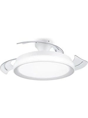 Esmo Home Philips Bliss Dc Fan Ceiling Tavan Vantilatörlü Armatür, Açılır/kapanır Kanatlı, Kumandalı, Sarı/beyaz Işık 28W+35W - Beyaz
