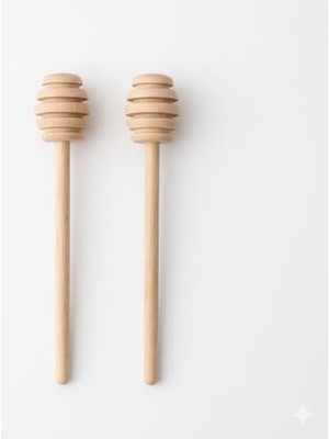 Esmo Home Natural Ahşap Bal Kaşığı 14 cm - 2'li Set Şık Tasarım Bal Karıştırıcı Çubuk -%100 Doğal Gürgen Ağacı Bal Çubuğu - Kahvaltı Sunum Aksesuarı ve Hediyelik Bal Kaşığı