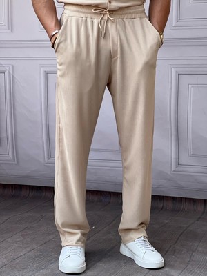 Modefendicom Ince Fitil Desen Jogger