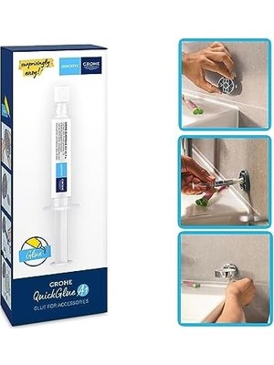 Esmo Home Start Bornoz Askısı + Quickglue A1 Yapıştırıcı Seti