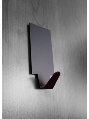 Esmo Home Kendinden Yapışkanlı 4 Lü Paket Dikdörtgen Mat Siyah Bornoz Havlu Askısı