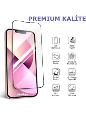 Esmo Home 14 Plus Uyumlu Şeffaf Kılıf Ekran Koruyucu Gümüş Kamera Koruyucu 360° Tam Koruma 3in1 Set