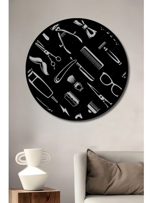 Özgürce Ahşap Yuvarlak Dekoratif Duvar Tablosu, Şık ve Modern Tasarım