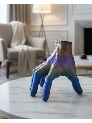 Urfakent 3D Multicolor El Biblo 27X22 cm Sanatsal ve Dikkat Çekici Dekor