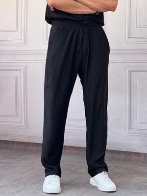 Modefendicom Ince Fitil Desen Jogger