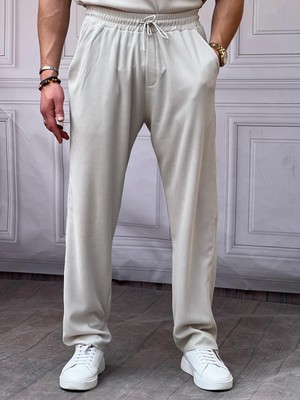 Modefendicom Ince Fitil Desen Jogger