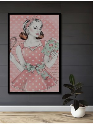 Özgürce Şık Ahşap Kare Çerçeve Dekoratif Tablo, Ev ve Ofis Dekorasyonu Için