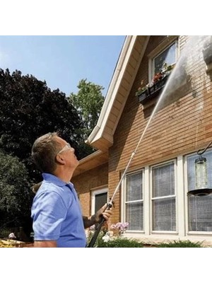 Ronanna Bahçe Sulama Araç Oto Yıkama Temizlik Tazyikli Su Püskürtme Yüksek Basınçlı Hortum Ucu Aparatı 50 cm ( Lisinya )