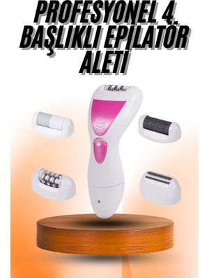 tp 4 Başlıklı Bakım Cihazı Epilatör Tüy Alma Makinesi Topuk Törpüsü - Lisinya
