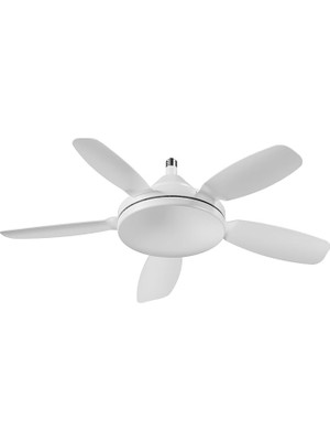 Sprout Store 45 LED Işıklı Tavan Vantilatörü E27 Duylu 81 cm Genişlik 25W Dimlenebilir LED 20W Sessiz Fan, 3 Kademe Hız Uzaktan Kumandalı Gece Lambası Modu Zamanlayıcılı Ters Dönüşlü Soğutma Havalandrıma