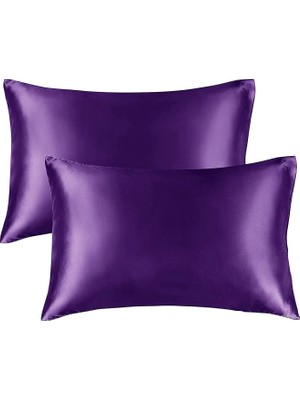 Sprout Store Yastık Kılıfı, Queen Size, Kıvırcık Saçlar, Ipeksi Yapı (King (50X90), Lavanta)