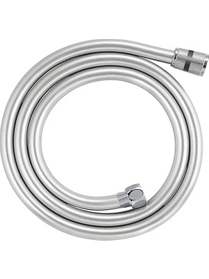 Sprout Store Twistfree Lüx Pvc Duş Hortumu/duş Spirali/paslanmaz Bağlantı Uçlu 150 cm Gümüş