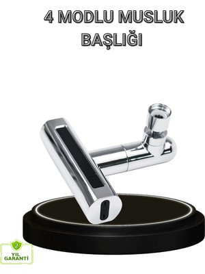Urfakent 4 Fonksiyonlu Musluk Başlığı 360 Derece Dönebilen ve Su Tasarruflu