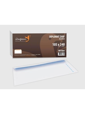 CetKing Zarf Düz 10,5X24 110 Gram 1.hamur 100 Adet