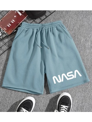 Nıgrum Pardus Yeni Sezon Nasa Baskılı Çift Cep 2 Iplik Yazlık Erkek Çocuk Bermuda Şort