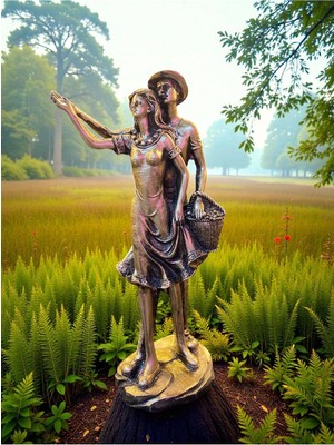 Özgürce Şık Polyester Heykel Ev ve Ofis Dekorasyonu Aksesuarı