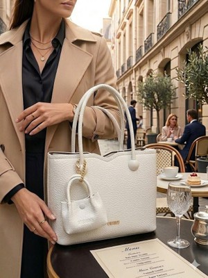Victoria Shine Şık Minik Cüzdan Detaylı El ve Omuz Çantası - Model 3124