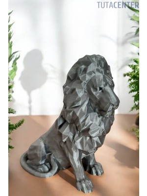 Özgürce Şık Aslan Figürlü Dekoratif Biblo 15CM, Ev ve Ofis Için Zarif Süs