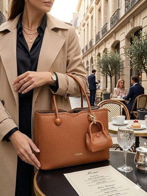 Victoria Shine Şık Minik Cüzdan Detaylı El ve Omuz Çantası - Model 3124