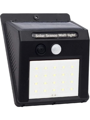 SM-8006 Solar Sensörlü Duvar Tipi 20 Ledli LED Aplik