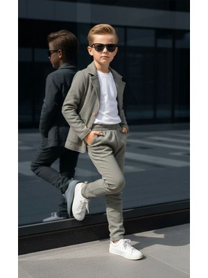 Alvera Collection 446780 Müslin Gabardin Ceketli Takım