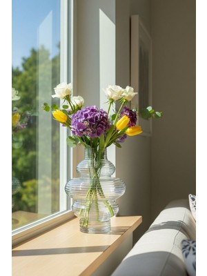 Özgürce Deniz Çiçek Vazosu, Şık ve Dekoratif Ev ile Ofis Aksesuarı