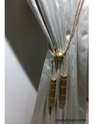 Özgürce El Yapımı Ahşap Perde Toplayıcı, Şık ve Dayanıklı Aksesuar