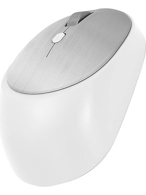 Lidyahan Store M231 V5.0 Bluetooth & Wireless 2,4ghz Sessiz Kablosuz Mouse Beyaz Pc Laptop Tv Mac Uyumlu
