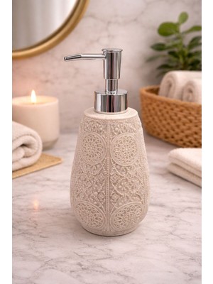 Özgürce Şık Kabartmalı Dekoratif Sıvı Sabunluk, Banyo ve Mutfak Için Dispenser