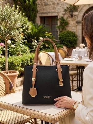 Victoria Shine Sallantı Detaylı Orta Boy El ve Omuz Çantası 3059