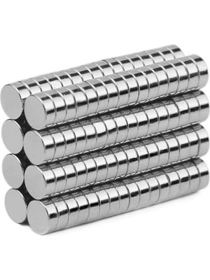 Misda Store Adet 4x4 mm Yuvarlak Güçlü Neodyum Mıknatıs (Çap 4 mm Kalınlık 4 Mm)