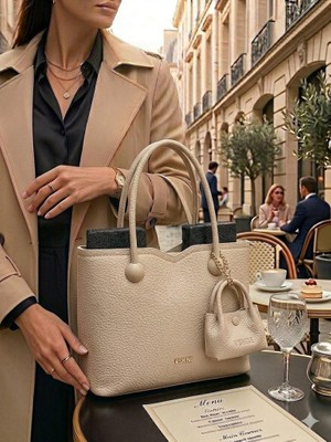 Victoria Shine Şık Minik Cüzdan Detaylı El ve Omuz Çantası - Model 3124
