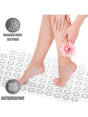 PremiumPort 2'li Silikon Banyo Paspası, Vantuzlu Kaydırmaz ve Rahat Kullanım
