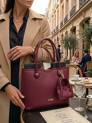 Victoria Shine Şık Minik Cüzdan Detaylı El ve Omuz Çantası - Model 3124
