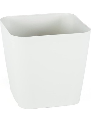 Lidyahan Store S003 Safir Saksı Drenaj Aparatı ile Birlikte 3 No 17,5cm 3.4 Lt Kirli Beyaz