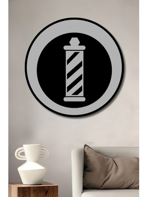 Özgürce Ahşap Yuvarlak Dekoratif Duvar Tablosu, Şık ve Modern Tasarım