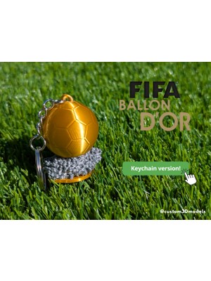 Lades Fıfa Ballon D'or | Altın Top | Anahtarlık