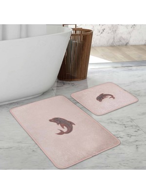 PremiumPort Yunus Desen 2'li Banyo Paspas Takımı 50X80, Şık ve Dayanıklı Ürün